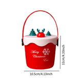 Maxbell Christmas Gift Bag Xmas Party Supplies Holiday Gift Wrap Friends Kids Adults Cylinder Red Deer