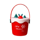 Maxbell Christmas Gift Bag Xmas Party Supplies Holiday Gift Wrap Friends Kids Adults Cylinder Red Deer