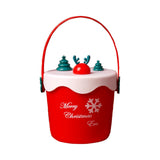 Maxbell Christmas Gift Bag Xmas Party Supplies Holiday Gift Wrap Friends Kids Adults Cylinder Red Deer