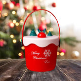Maxbell Christmas Gift Bag Xmas Party Supplies Holiday Gift Wrap Friends Kids Adults Cylinder Red Deer