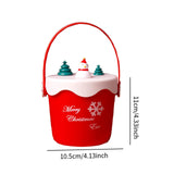 Maxbell Christmas Gift Bag Xmas Party Supplies Holiday Gift Wrap Friends Kids Adults Cylinder Red Snowman