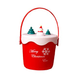 Maxbell Christmas Gift Bag Xmas Party Supplies Holiday Gift Wrap Friends Kids Adults Cylinder Red Snowman