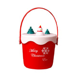 Maxbell Christmas Gift Bag Xmas Party Supplies Holiday Gift Wrap Friends Kids Adults Cylinder Red Snowman