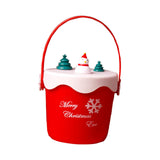 Maxbell Christmas Gift Bag Xmas Party Supplies Holiday Gift Wrap Friends Kids Adults Cylinder Red Snowman
