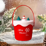 Maxbell Christmas Gift Bag Xmas Party Supplies Holiday Gift Wrap Friends Kids Adults Cylinder Red Snowman