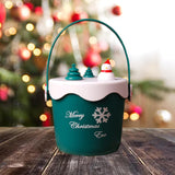 Maxbell Christmas Gift Bag Xmas Party Supplies Holiday Gift Wrap Friends Kids Adults Cylinder Snowman