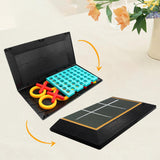 Maxbell 2 in 1 Borad Games Line up 4 Game and Tic Toe Game Foldable for Family Teens