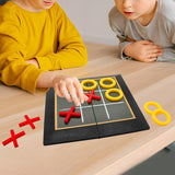 Maxbell 2 in 1 Borad Games Line up 4 Game and Tic Toe Game Foldable for Family Teens