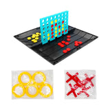Maxbell 2 in 1 Borad Games Line up 4 Game and Tic Toe Game Foldable for Family Teens
