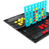 Maxbell 2 in 1 Borad Games Line up 4 Game and Tic Toe Game Foldable for Family Teens