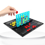 Maxbell 2 in 1 Borad Games Line up 4 Game and Tic Toe Game Foldable for Family Teens