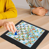 Maxbell Snake and Ladders Board Game Travel Game Portable for Family Adults Children