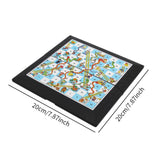 Maxbell Snake and Ladders Board Game Travel Game Portable for Family Adults Children