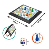 Maxbell Snake and Ladders Board Game Travel Game Portable for Family Adults Children