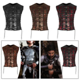Maxbell Samurai Armor Steampunk Chest Armor for Party Halloween Pirate black