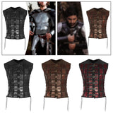 Maxbell Samurai Armor Steampunk Chest Armor for Party Halloween Pirate black