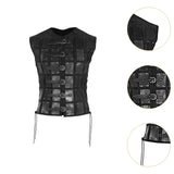 Maxbell Samurai Armor Steampunk Chest Armor for Party Halloween Pirate black