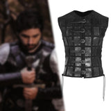 Maxbell Samurai Armor Steampunk Chest Armor for Party Halloween Pirate black