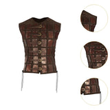 Maxbell Samurai Armor Steampunk Chest Armor for Party Halloween Pirate brown