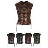 Maxbell Samurai Armor Steampunk Chest Armor for Party Halloween Pirate brown