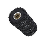 Maxbell 4Pcs RC Car Wheels and Tires 1.0" RC Crawler Car Tires for SCX24 1:24 RC Car Brown