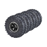 Maxbell 4Pcs 1.0 inch Wheel Tires Set RC Crawler Car Tires for SCX24 1/24 RC Crawler Black