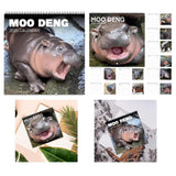 Maxbell Hippopotamuses 2025 Calendar Christmas Calendar Gift Hippos Monthly Calender Style A