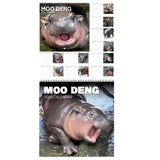 Maxbell Hippopotamuses 2025 Calendar Christmas Calendar Gift Hippos Monthly Calender Style A