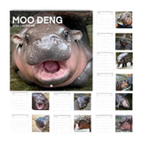 Maxbell Hippopotamuses 2025 Calendar Christmas Calendar Gift Hippos Monthly Calender Style A