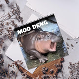 Maxbell Hippopotamuses 2025 Calendar Christmas Calendar Gift Hippos Monthly Calender Style B