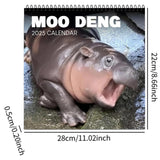 Maxbell Hippopotamuses 2025 Calendar Christmas Calendar Gift Hippos Monthly Calender Style B