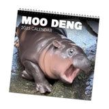 Maxbell Hippopotamuses 2025 Calendar Christmas Calendar Gift Hippos Monthly Calender Style B