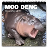 Maxbell Hippopotamuses 2025 Calendar Christmas Calendar Gift Hippos Monthly Calender Style B