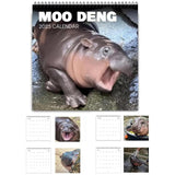 Maxbell Hippopotamuses 2025 Calendar Christmas Calendar Gift Hippos Monthly Calender Style B