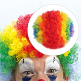 Maxbell Fan Wig Multicolor Colorful Clown Afro Wig for Adults Kids Halloween