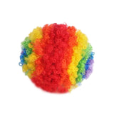 Maxbell Fan Wig Multicolor Colorful Clown Afro Wig for Adults Kids Halloween