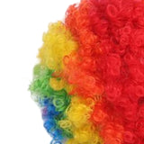 Maxbell Fan Wig Multicolor Colorful Clown Afro Wig for Adults Kids Halloween
