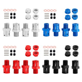 Maxbell 4 Pieces 1/8 1/7 RC Car Coupling DIY Accessory Replacement for Crawler Model black