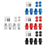 Maxbell 4 Pieces 1/8 1/7 RC Car Coupling DIY Accessory Replacement for Crawler Model black