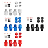 Maxbell 4 Pieces 1/8 1/7 RC Car Coupling DIY Accessory Replacement for Crawler Model black