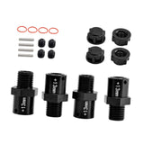 Maxbell 4 Pieces 1/8 1/7 RC Car Coupling DIY Accessory Replacement for Crawler Model black