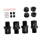 Maxbell 4 Pieces 1/8 1/7 RC Car Coupling DIY Accessory Replacement for Crawler Model black