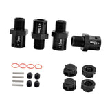 Maxbell 4 Pieces 1/8 1/7 RC Car Coupling DIY Accessory Replacement for Crawler Model black