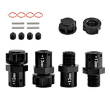 Maxbell 4 Pieces 1/8 1/7 RC Car Coupling DIY Accessory Replacement for Crawler Model black