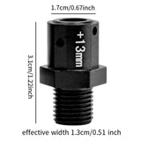 Maxbell 4 Pieces 1/8 1/7 RC Car Coupling DIY Accessory Replacement for Crawler Model black