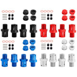 Maxbell 4 Pieces 1/8 1/7 RC Car Coupling DIY Accessory Replacement for Crawler Model black