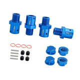 Maxbell 4 Pieces 1/8 1/7 RC Car Coupling DIY Accessory Replacement for Crawler Model blue