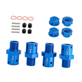 Maxbell 4 Pieces 1/8 1/7 RC Car Coupling DIY Accessory Replacement for Crawler Model blue