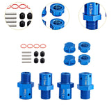 Maxbell 4 Pieces 1/8 1/7 RC Car Coupling DIY Accessory Replacement for Crawler Model blue