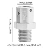 Maxbell 4 Pieces 1/8 1/7 RC Car Coupling DIY Accessory Replacement for Crawler Model silver